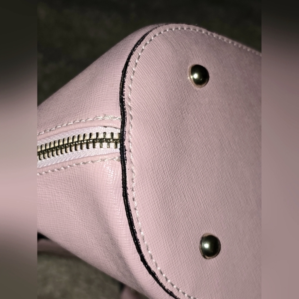 Borse En Pelle. Pink Saffiano Dome Satchel. Made In Italy. EUC - Picture 10 of 14